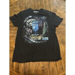 Dr Who And The Daleks Men’s T-Shirt M Black Short Sleeve Cotton